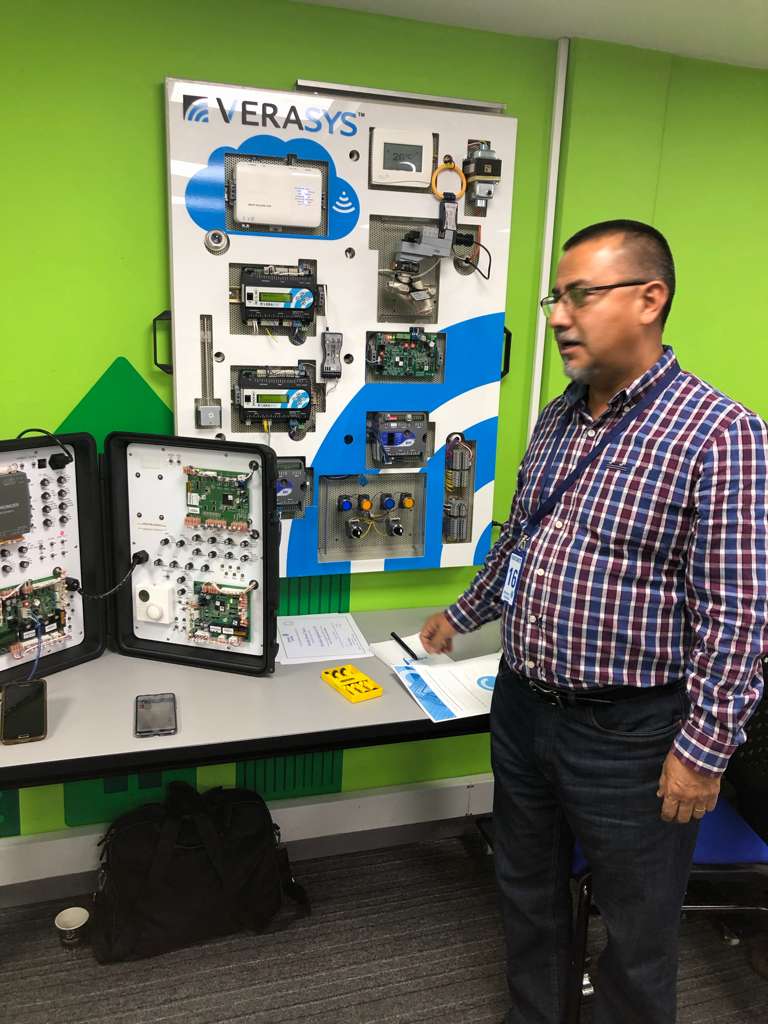 HVAC instructor teaching refrigeration and electrical systems